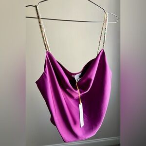 NWT House of Harlow 1960 Fuchsia Top